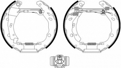 HELLA PAGID 8db355022601 -  Комплект тормозных колодок
